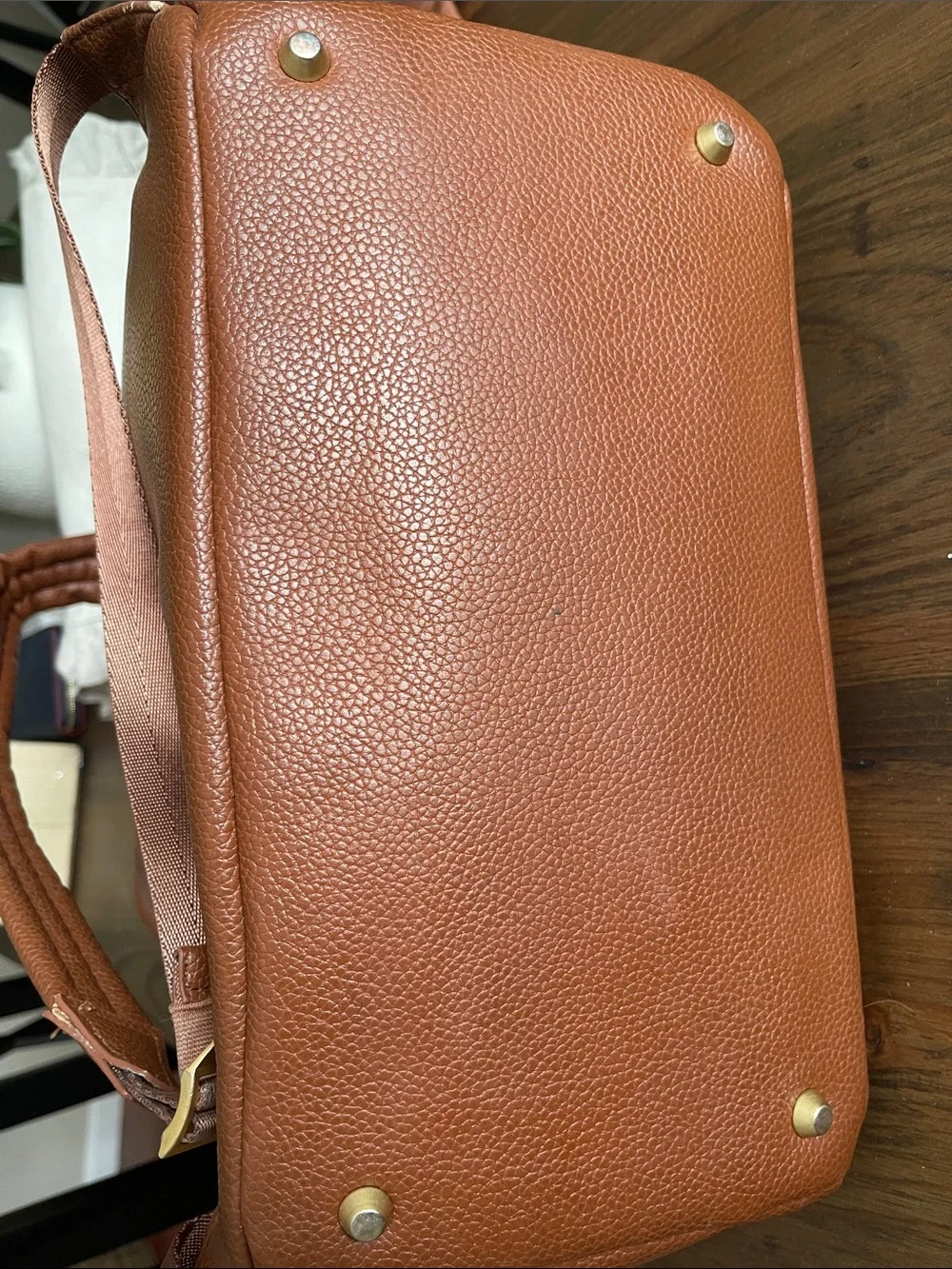 Freshly Picked Classic Diaper Bag II in Cognac